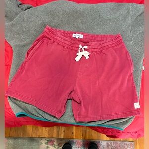 Mammgic Men’s comfortable lounge shorts size XL in burgundy red.